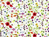 Pościel dla dziecka bawełniana 100x160 + poszewka na poduszkę 50x60 | 126mak | biała | kwiaty maki